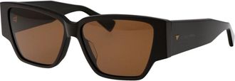 Bottega Veneta Stijlvolle zonnebril Bv 1285S - Dames - Zonnebrillen - Bruin - 57 MM - Accessoires