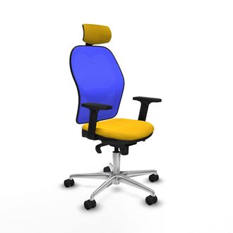 Piqueras y Crespo Piqueras Y Crespo Jorquera Silla De Oficina Amarilla Ergon&oacute;mica