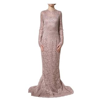 Dolce & Gabbana Evening Gown Long Dress - female - Dolce & Gabbana - Gowns - Pink - XS - Dresses