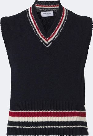 Thom Browne Wool and mohair sweater vest
