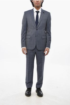 Corneliani CC COLLECTION Windowpane Check REFINED Suit size 50