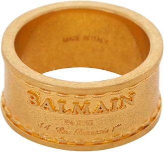 Balmain Signature Tubular Ring - Dames - Ringen - Geel - S - Accessoires