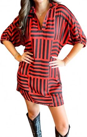 Adrienne Charlotte Dress In Natty Champs