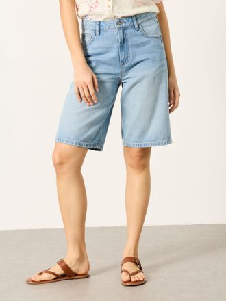 Fat Face FatFace Jordan Denim Lightwash Longline Denim Shorts