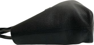 Louis Vuitton Black Leather Handbag Tote Bag (Pre-Owned)