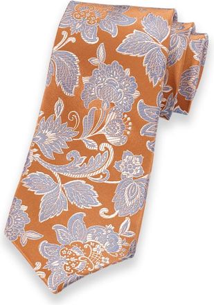 Paul Fredrick Floral Woven Silk Tie