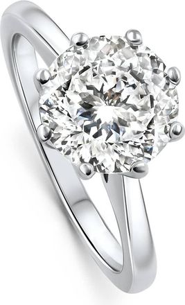 Pompeii3 Certified 3Ct Portuguese Cut Diamond Engagement Ring 14k White Gold Lab Grown
