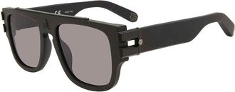 Philipp Plein Grey Square Mens Sunglasses SPP011W 703M 55
