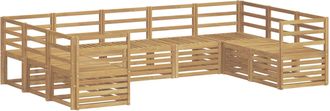 vidaXL Juegos De Sof&aacute;s Madera De Acacia S&oacute;lida Vidaxl
