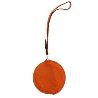 Herm&egrave;s Feu Orange Chevre Leather Coin Purse/Coin Case (Pre-Owned)