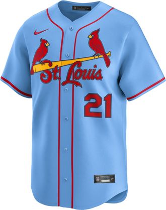 Nike Lars Nootbaar St. Louis Cardinals Nike Mens Dri-FIT MLB Limited Jersey in Blue | LM25SCA1SC9-1N3