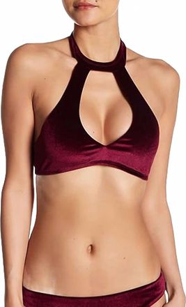 Radio Fiji ATS Hours Velour Ziggy Top In Maroon