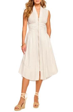 Ramy Brook Meg Cotton Blend Sleeveless Dress in White at Nordstrom Rack, Size X-Small