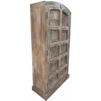 Wanderlust Deco Armario De Madera Artesanal 90-100x37x170-195h Cm