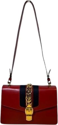 Gucci Pre-owned Shoulder Bags, female, Red, Size: ONE SIZE Pre-owned Vintage Shoulder Bag