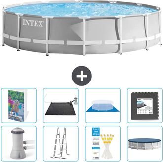 Intex Piscina Prism Frame Redonda - 427x107 Cm - 9-piezas S543