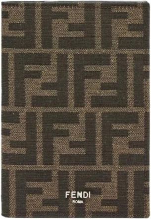 Fendi Wallets & Cardholders, male, Brown, Size: ONE SIZE Passport Case Organizer