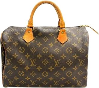 Louis Vuitton Pre-owned Monogram Canvas Handbag - Dames - Vintage Handtas - Bruin - ONE Size - Vintage
