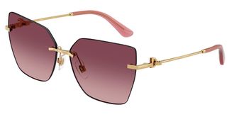 Dolce & Gabbana DG2321 02/8D Womens Sunglasses Gold Size 62