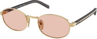 Prada PR B53S 5AK50V Womens Sunglasses Gold Size 52