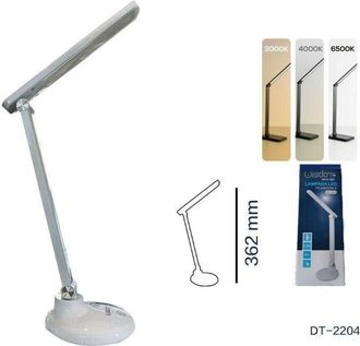 Trade Shop Trade Shop - Lampada Da Tavolo Scrivania Led Ricaricabile Interruttore Touch 3 Luci Dt-2204