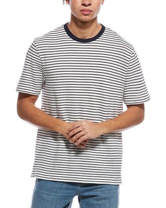 HUGO BOSS Taut Linen-Blend Knit Shirt