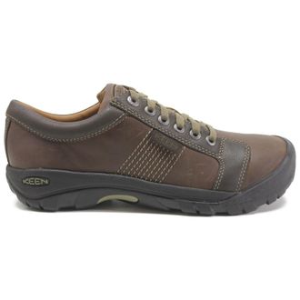 Keen Austin Leather Mens Lace Up Shoes - Chocolate Brown - Size:UK 10.5