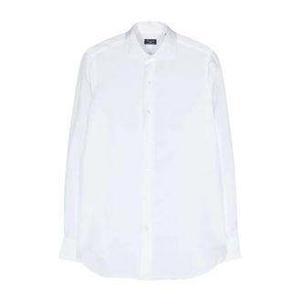 Finamore Heren, Overhemden, Wit, Maat: 4XL Katoen