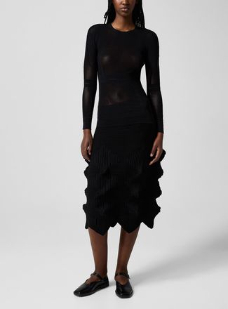 Issey Miyake Womens Linkage knit skirt