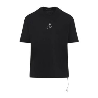 MASTERMIND WORLD T-Shirts, male, Black, Size: S Glass Beaded Loopwheel Short Sleeves Tee