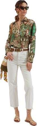 La DoubleJ Boy Shirt Anemone Pink Olive at Nordstrom, Size X-Large