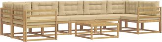 vidaXL Conjunto De Sof&aacute;s De Exterior 6 Uds. Y Beige Vidaxl