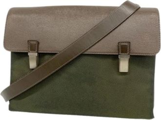 Louis Vuitton Pre-owned Cross Body Bags, male, Green, Size: ONE SIZE Pre-owned Saratov GM Shoulder Bag