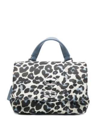 Zanellato Leopard Print Postina Baby Satchel