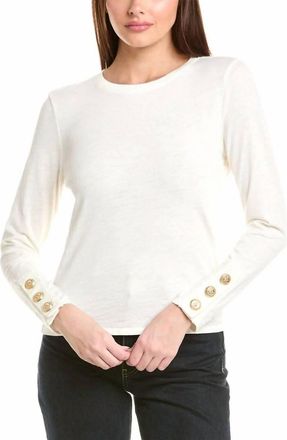 Nation Ltd Kiana Crewneck Top In Off White