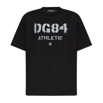 Dolce & Gabbana T-Shirts, male, Black, Size: 2XL Logo T-Shirt