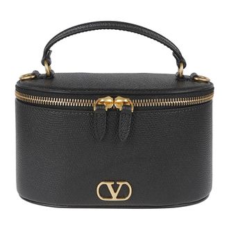 Valentino Garavani Handbags, female, Black, Size: ONE SIZE Vlogo Signature Mini Vanity Bag