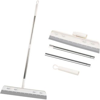 OEM Escobilla De Silicona Para Ducha - Cabezal Giratorio De 180&deg; - Longitud Ajustable De 45 A 91 Cm - Para Suelos Mojados Y Superficies De Cristal - Crezu