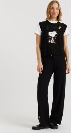 Chinti and Parker Wool-Cashmere Snoopy Tank in Black at Nordstrom, Size X-Small