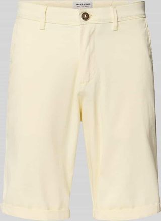 Jack & Jones Jack & Jones Straight Fit Shorts mit Eingrifftaschen Modell Bowie in Hellgelb, Gr&ouml;&szlig;e XXL