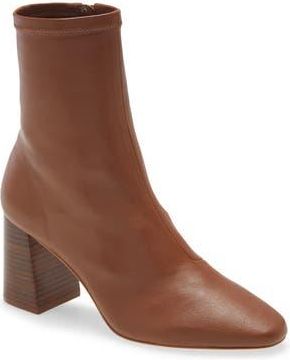 Loeffler Randall Elise Stretch Leather Bootie in Acorn at Nordstrom Rack, Size 10