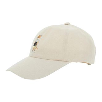 Maison Kitsun&eacute; Dressed Fox Cap - unisex - Petten - Beige - ONE Size - Katoen - Accessoires