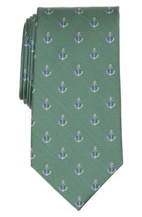 Brooks Brothers Anchors Print Tie in Green at Nordstrom Rack