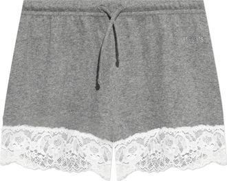 VETEMENTS Shorts corti con rifinitura in pizzo - Grigio