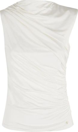 Anine Bing Top drappeggiato - Bianco