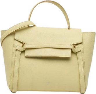 Celine Pre-owned Handbags, female, Yellow, Size: ONE SIZE Pre-owned Leather celine-bags