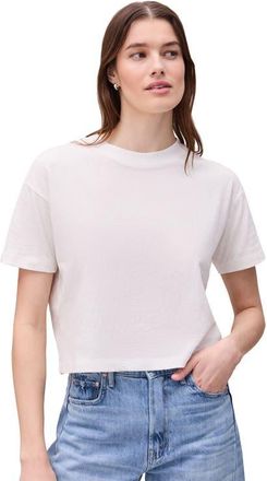 Richer Poorer Inc. Vintage Jersey Oversized Crop in White at Nordstrom, Size Large
