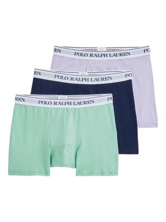 Polo Ralph Lauren Drie boxershorts met logoband - Wit