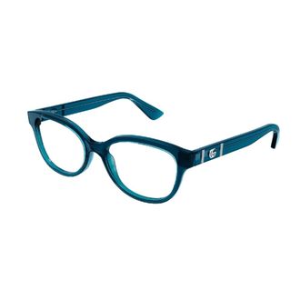 Gucci Accessoires, unisex, Blauw, ONE Size, Cat-Eye Ronde Zonnebril