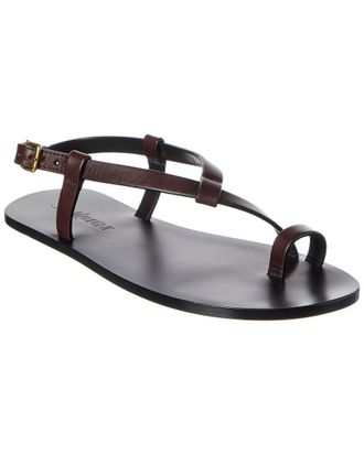 Saint Laurent Culver Leather Sandal